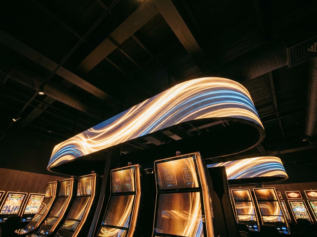 Jackpot signage and gaming displays